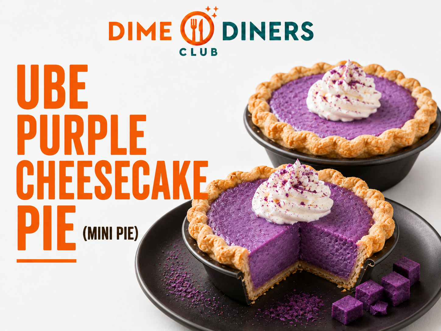 Ube Purple Cheesecake Pie